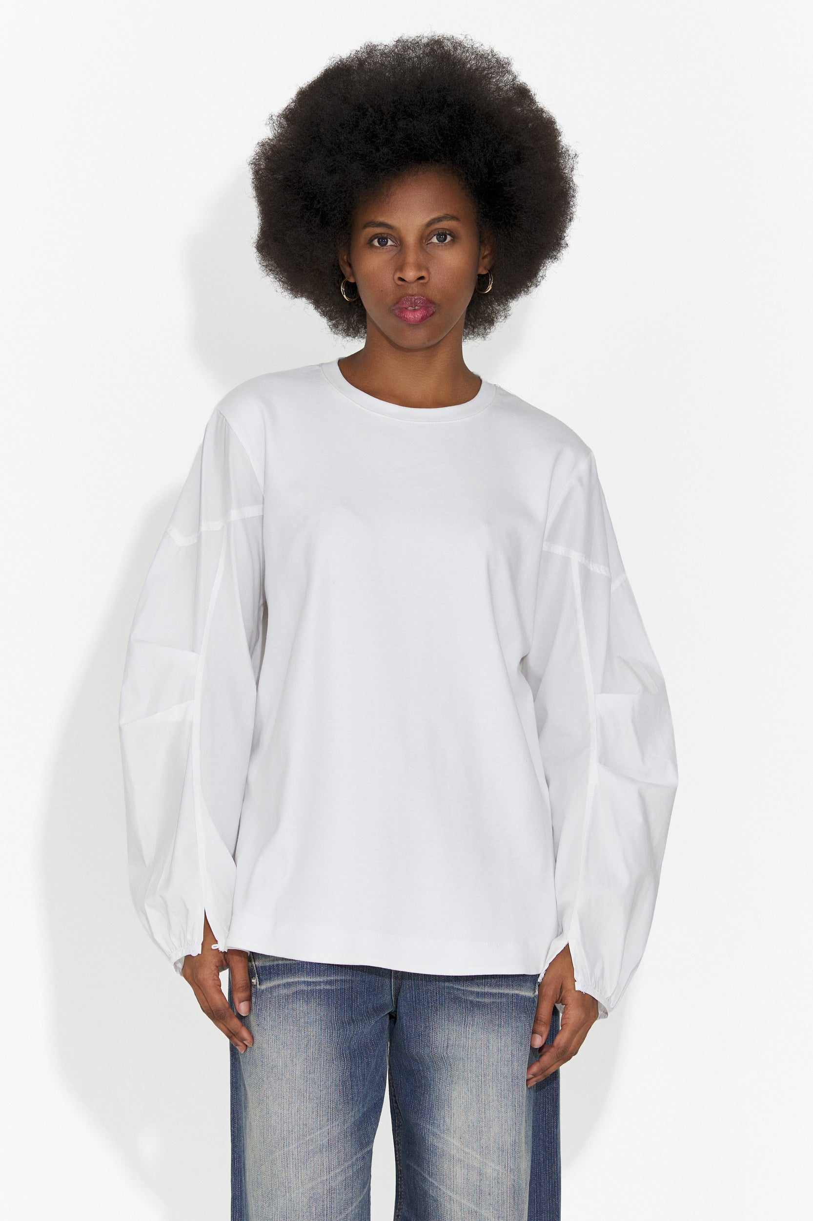 Bluza dama casual alba Esperanza Bogas