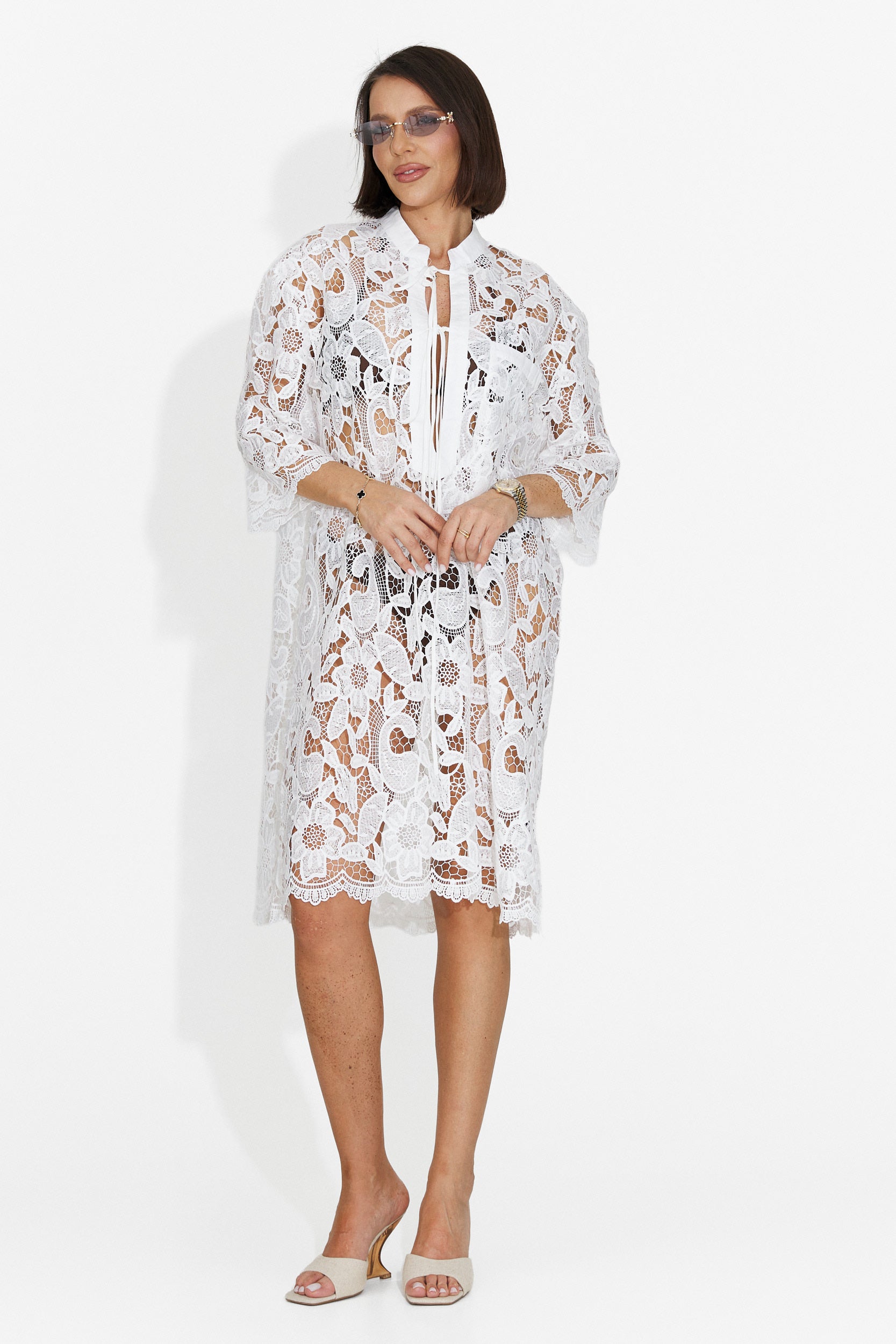 Rochie dama scurta alba Crina Bogas